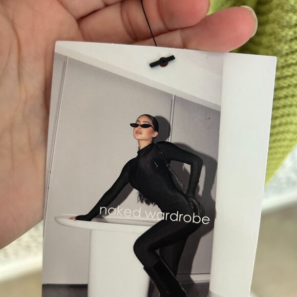 BNWT Naked Wardrobe Crochet Mini Dress size Small - Picture 3 of 4